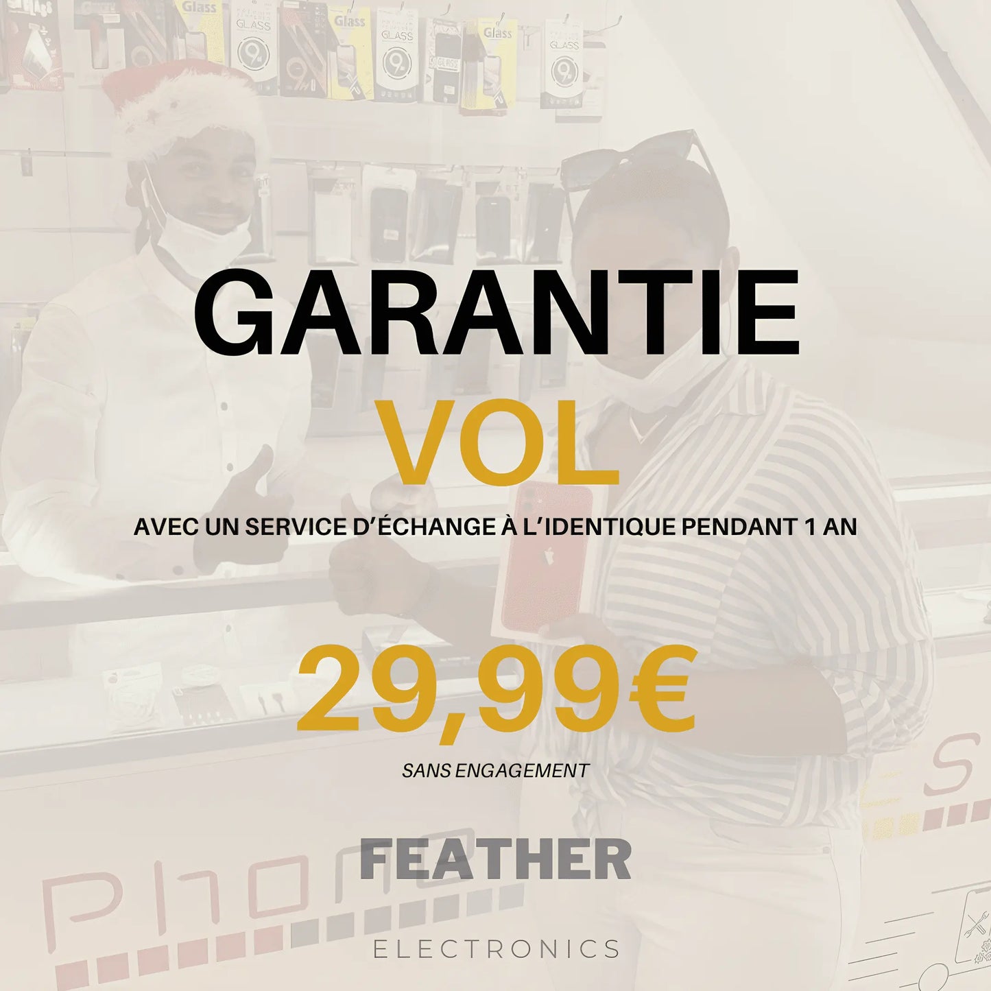 Garantie vol - Écouteurs Feather'Beats Ma boutique