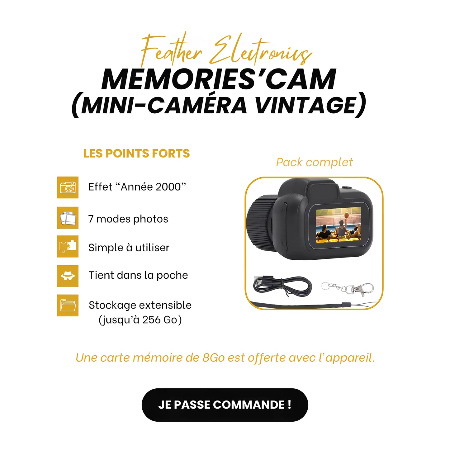 Memories'Cam FEATHER ELECTRONICS
