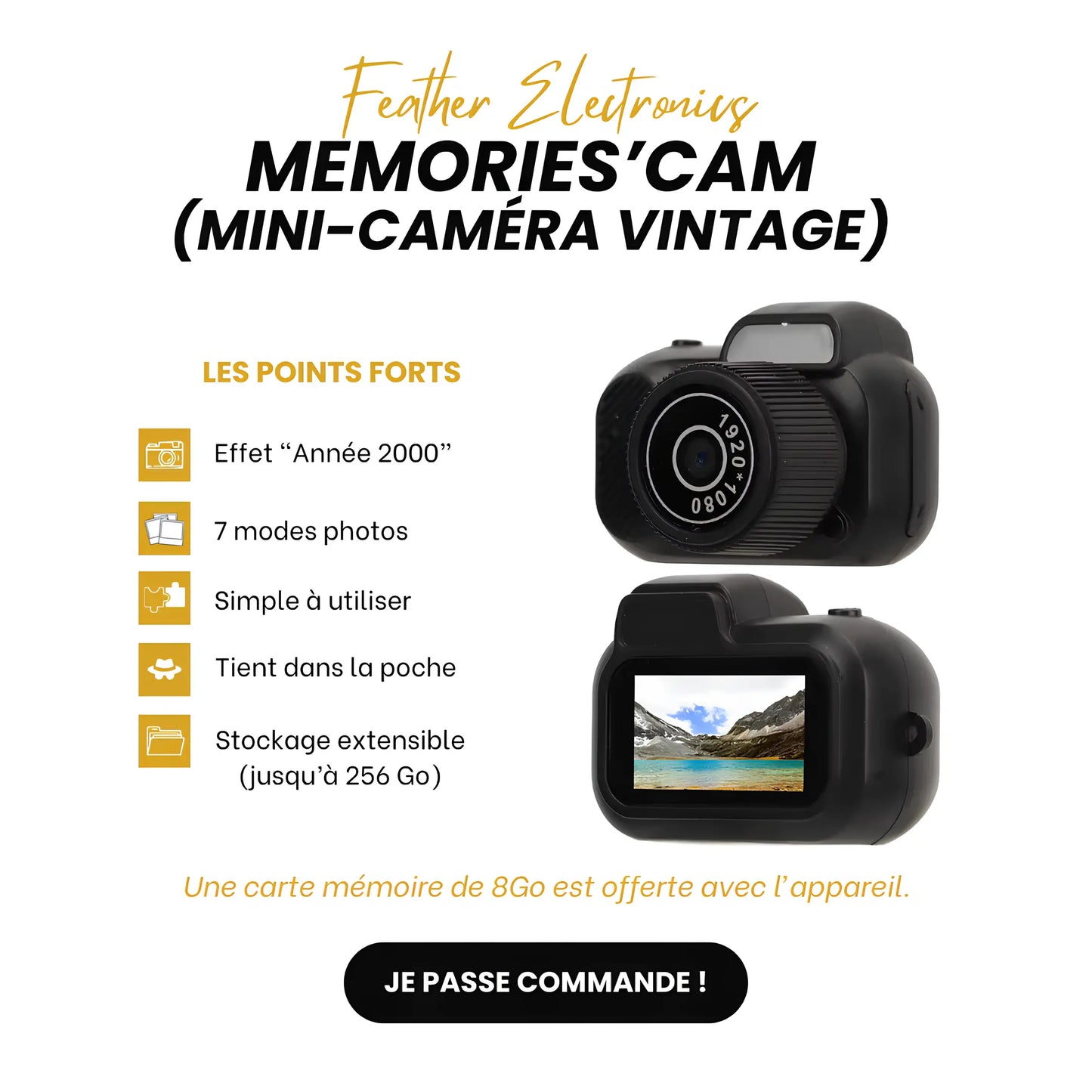 Memories'Cam FEATHER ELECTRONICS